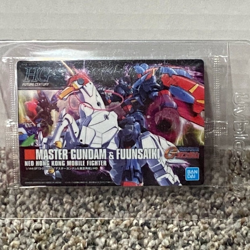 Bandai Trading Card Master Gundam & Fuunsaiki Mobile Fighter G Gundam Excellent
